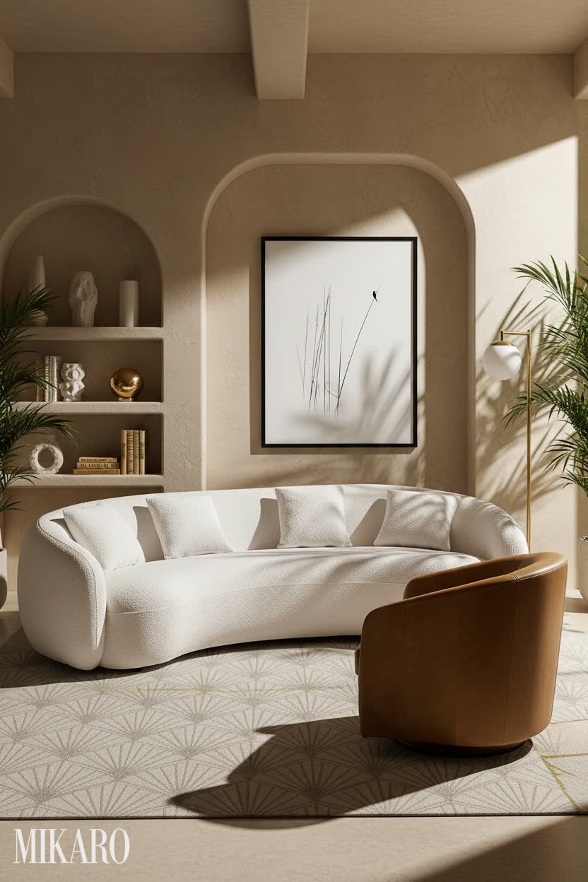 Art Deco: Luxe Lanai Lounge with Organic Curves