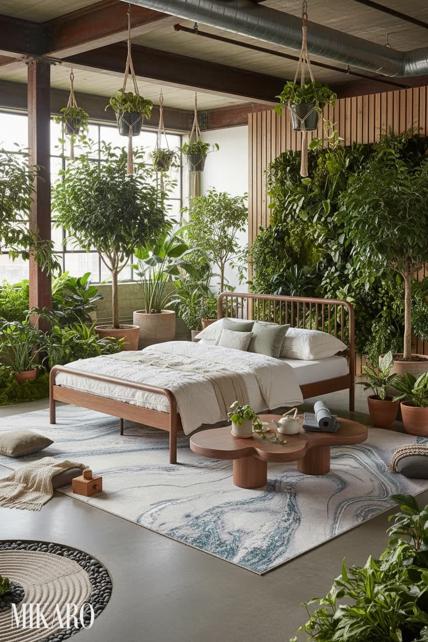 Biophilic: Urban Oasis - A Serene Loft Yoga Space