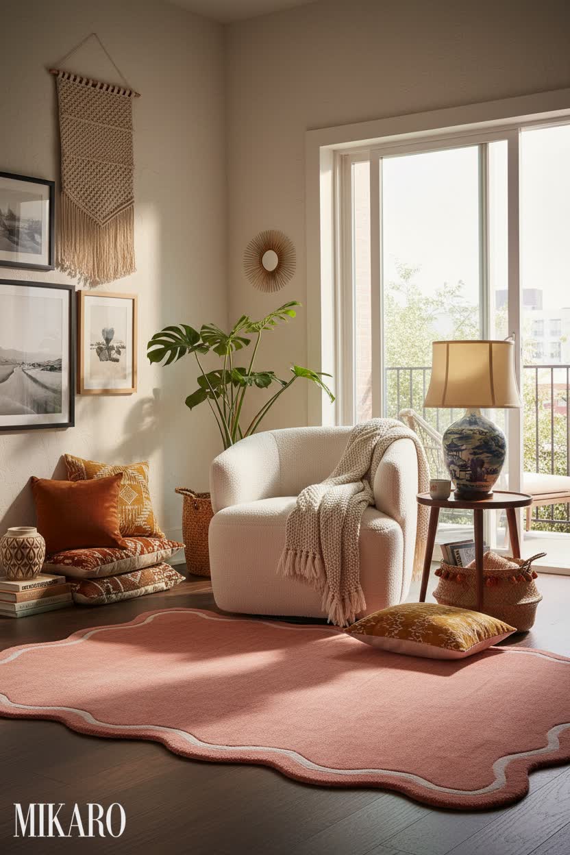 Bohemian Loft: Earthy Charm in a Suburban Living Area