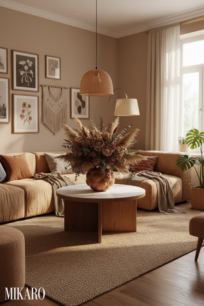 Bohemian: Organic Textures & Artistic Accents Bedroom