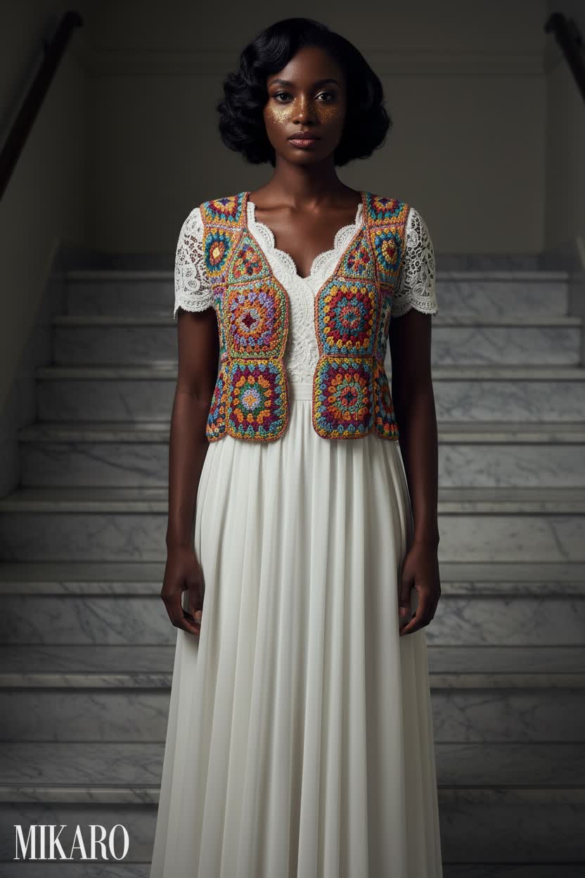 Boho Crochet Bridal Ensemble