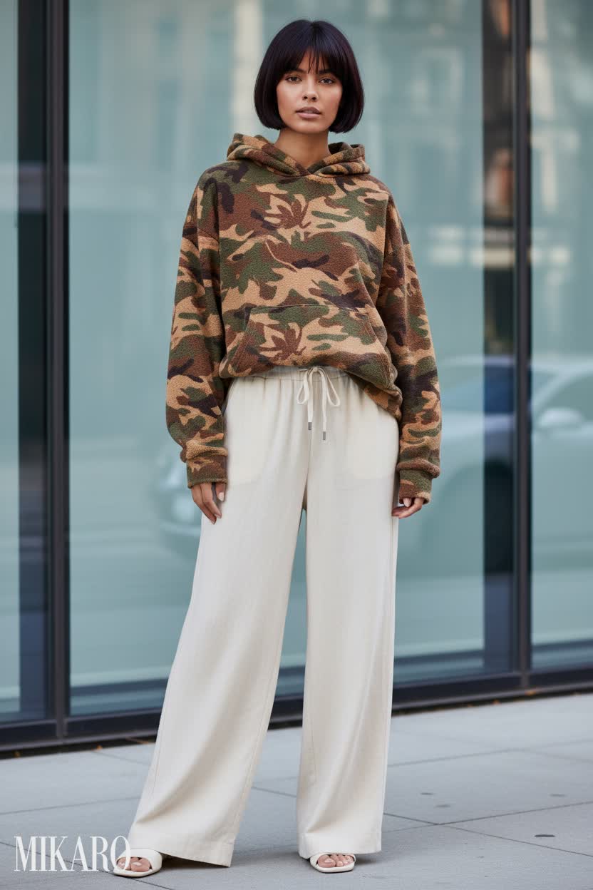 Camo Hoodie & Soleil Pant Ensemble