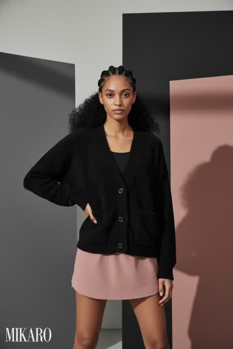 Casual Chic: Cardigan & Skirt Ensemble