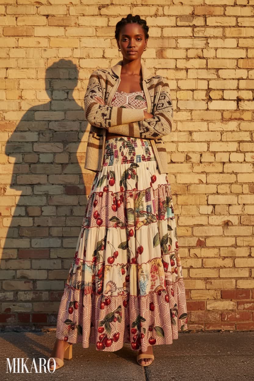 Confident Stance in Golden Hour