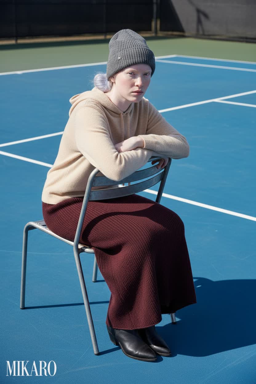 Cozy Knit Ensemble with Cashmere Accents