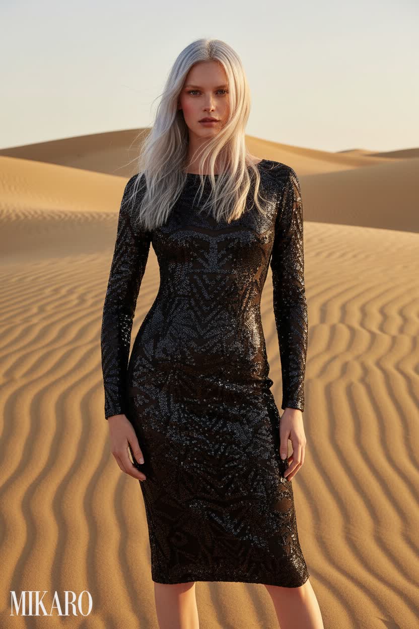 Desert Sequin Sheath