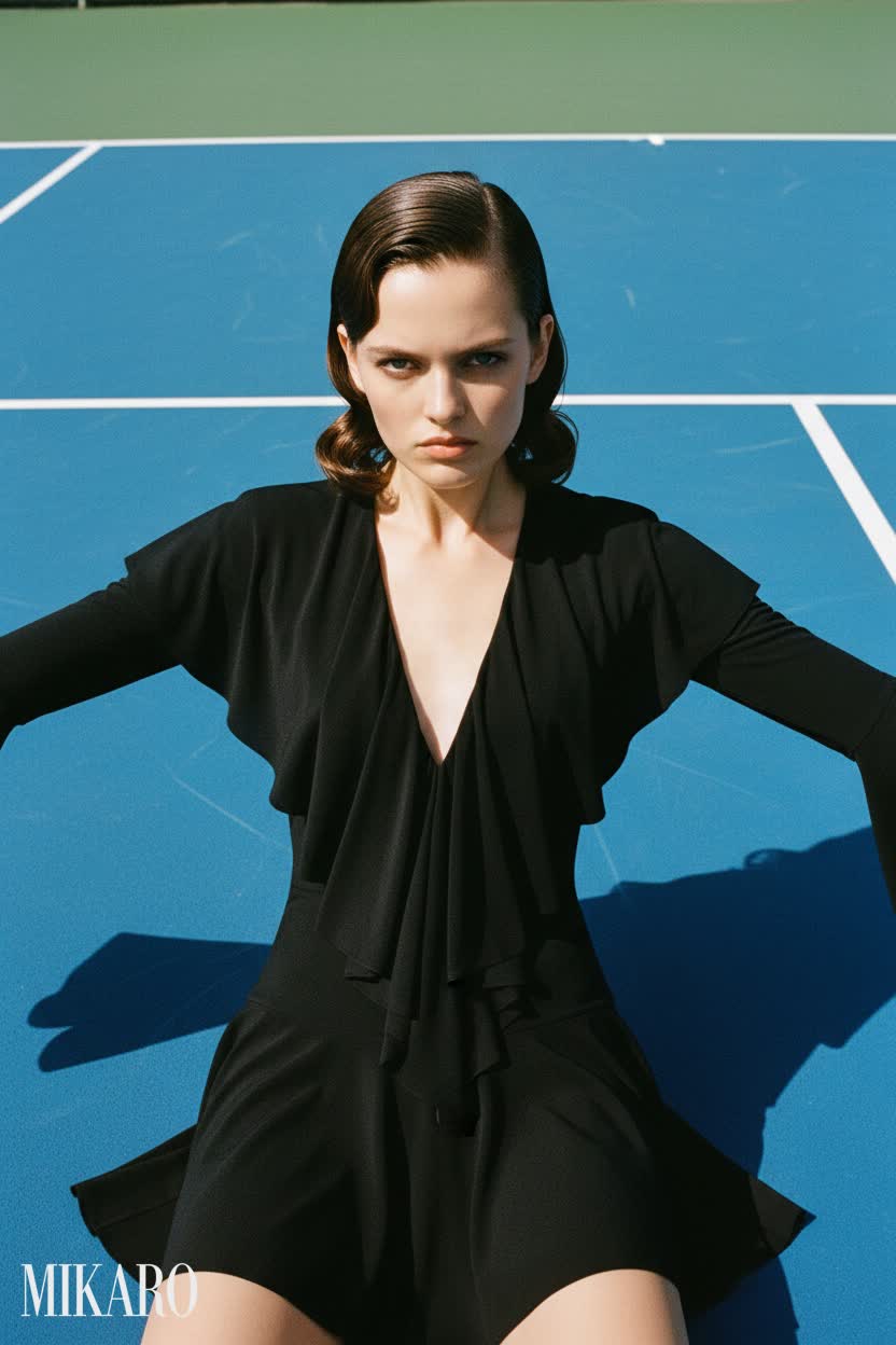 Dramatic Ruffled Mini Dress