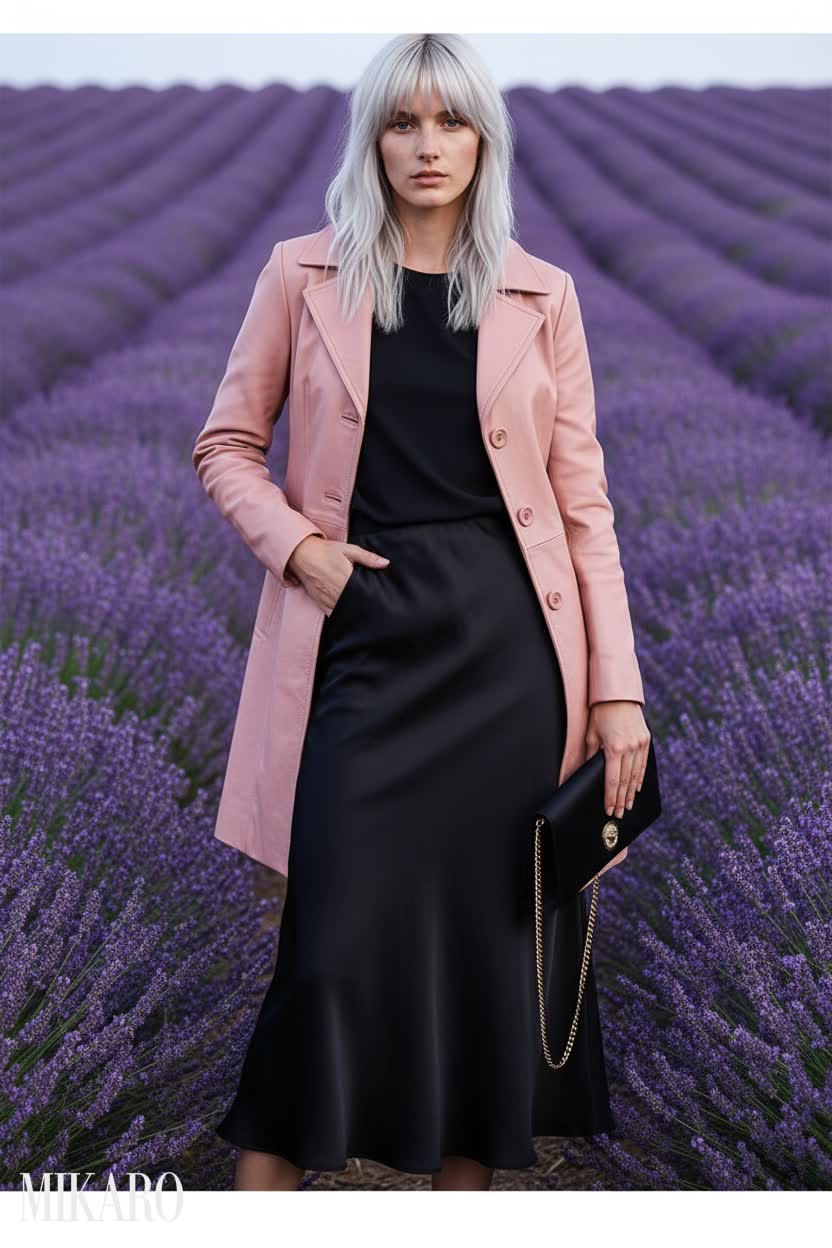 Elegant Lavender Field Ensemble