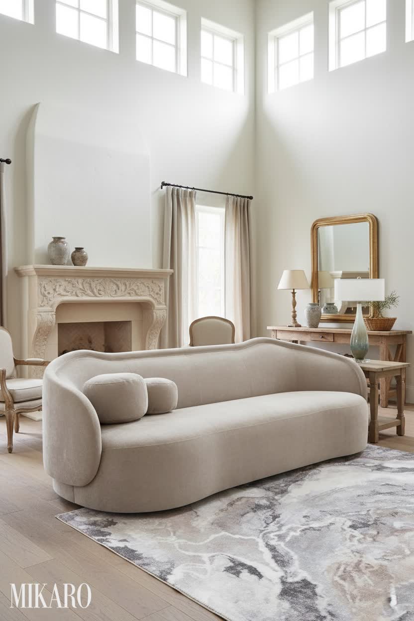 French Country: Elegant Serenity in a Modern Living Room