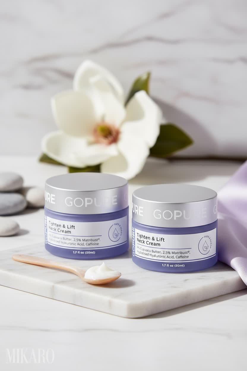 goPure Tighten & Lift Neck Cream: Visibly Firmer Skin!