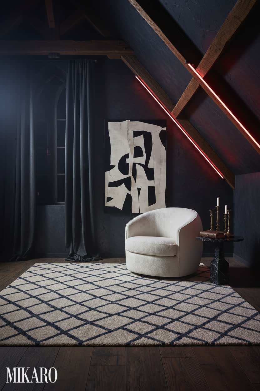 Gothic: Atelier Chic - A Moody Attic Retreat