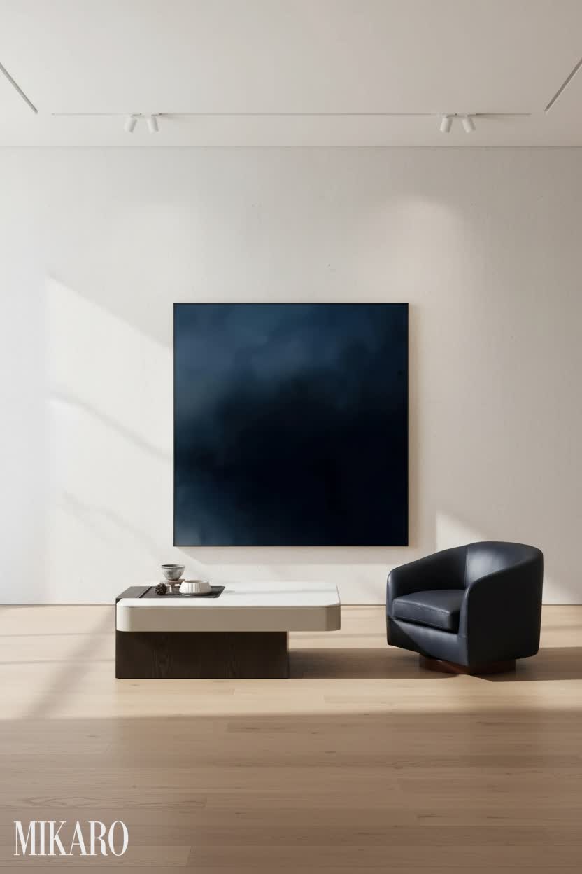 Hamptons Entryway: Modern Elegance in a Gallery Space