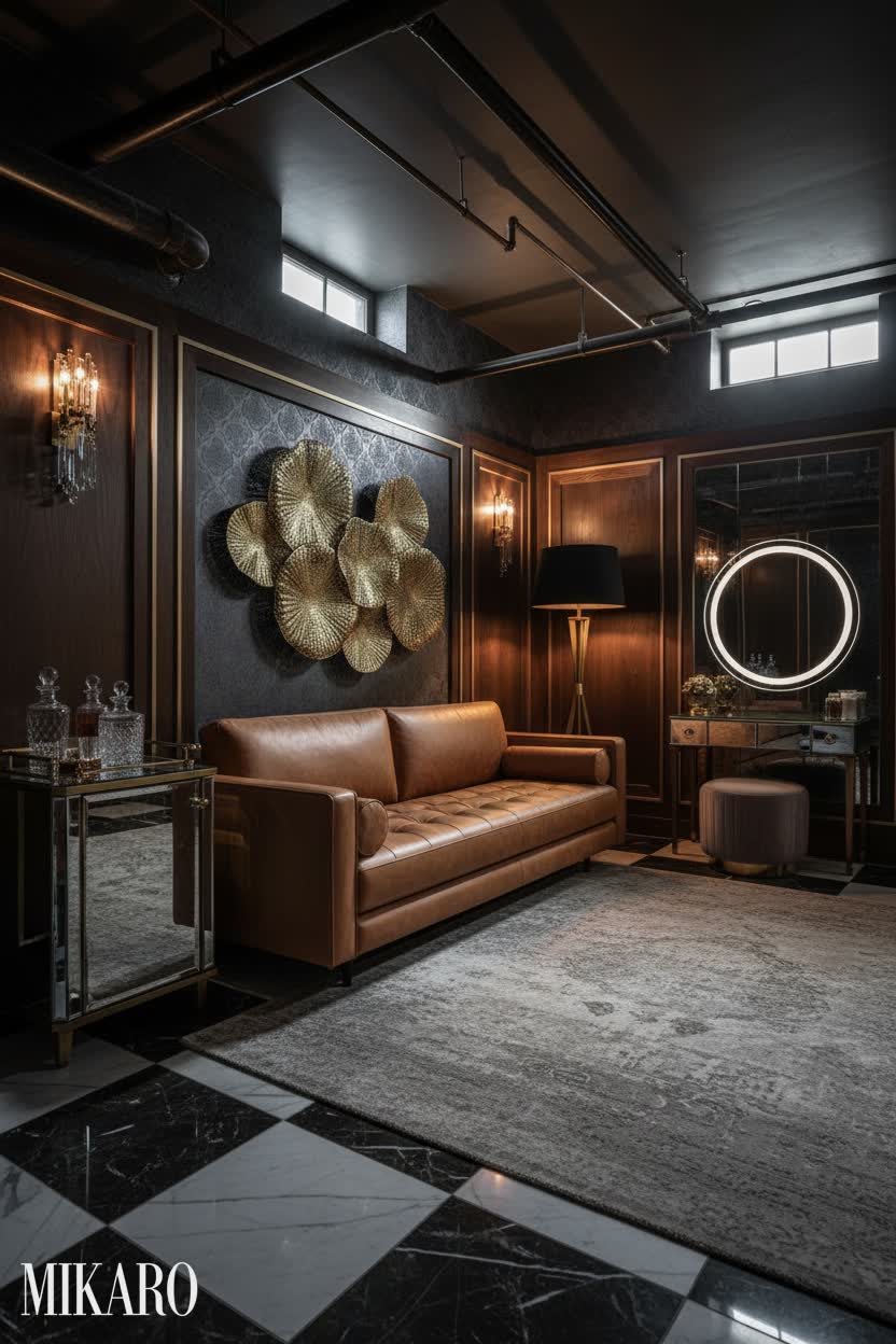 Hollywood Regency: Luxurious Basement En-suite