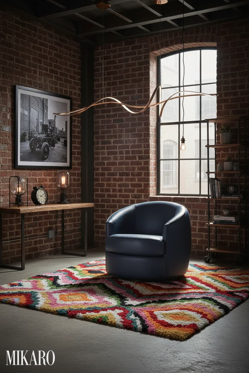 Industrial Retreat: Cozy Guest Nook in a City Kitchen