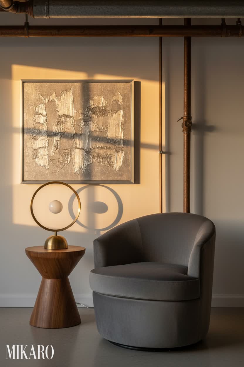 Japandi: Golden Hour Glow in a Minimalist Attic Retreat