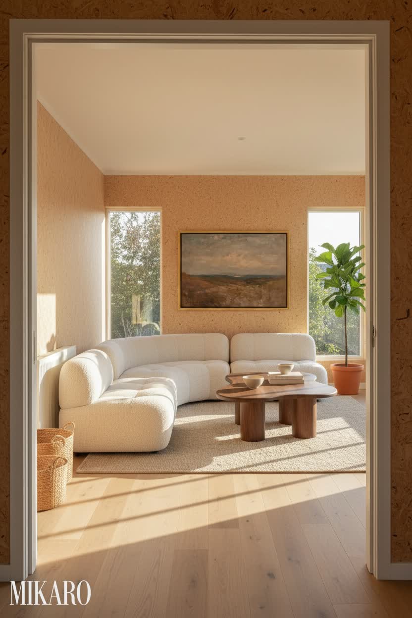 Japandi: Golden Hour Serenity in a Wood-Walled Solarium