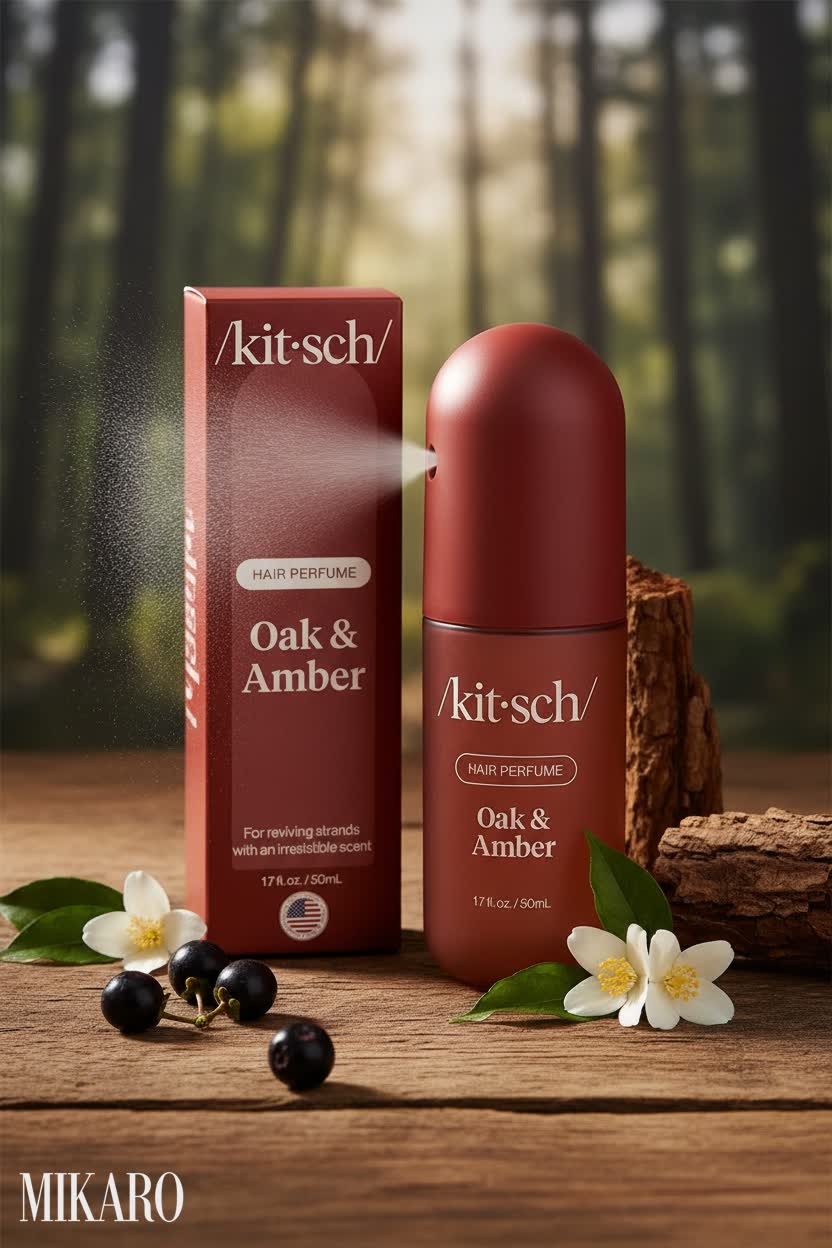 Kitsch Oak & Amber Hair Perfume: Solve Bad Hair Day Smells!