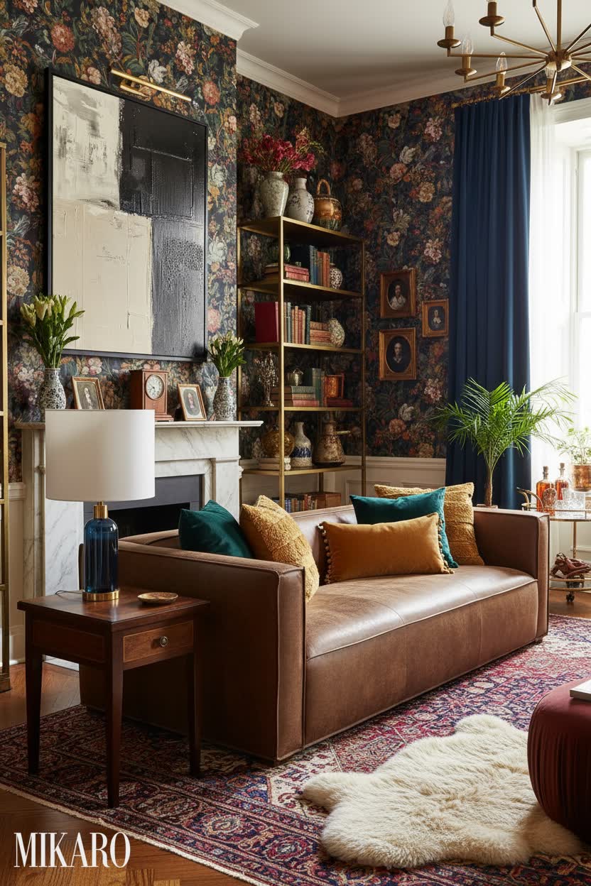Maximalist Living Room: Styling a Mid-Century Sofa