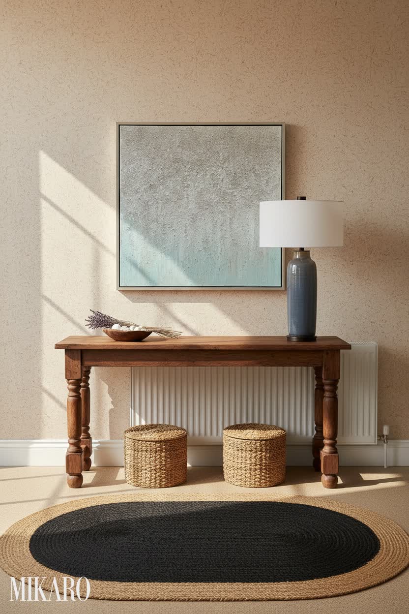 Mediterranean: Warm & Inviting Entryway with Earthy Textures