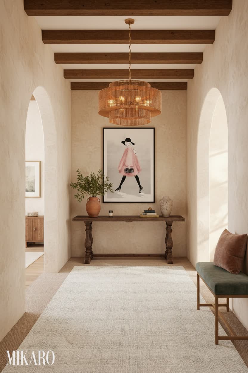 Mediterranean: Warm & Inviting Hallway Design