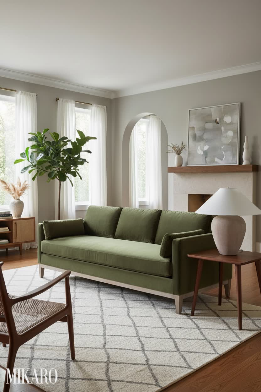 Mid-Century Modern Living Room Inspiration: Knox Sofa & Camden Ford Lamp