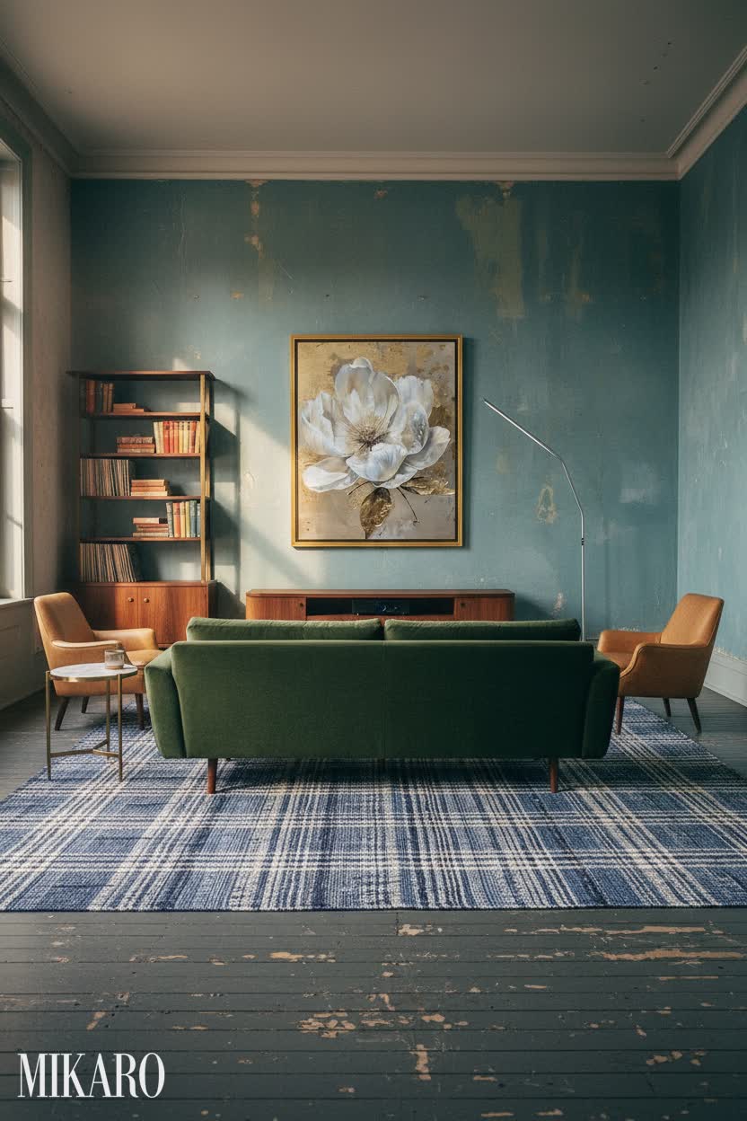 Mid-Century Modern: Rustic Charm Meets Elegant Home Theater Design