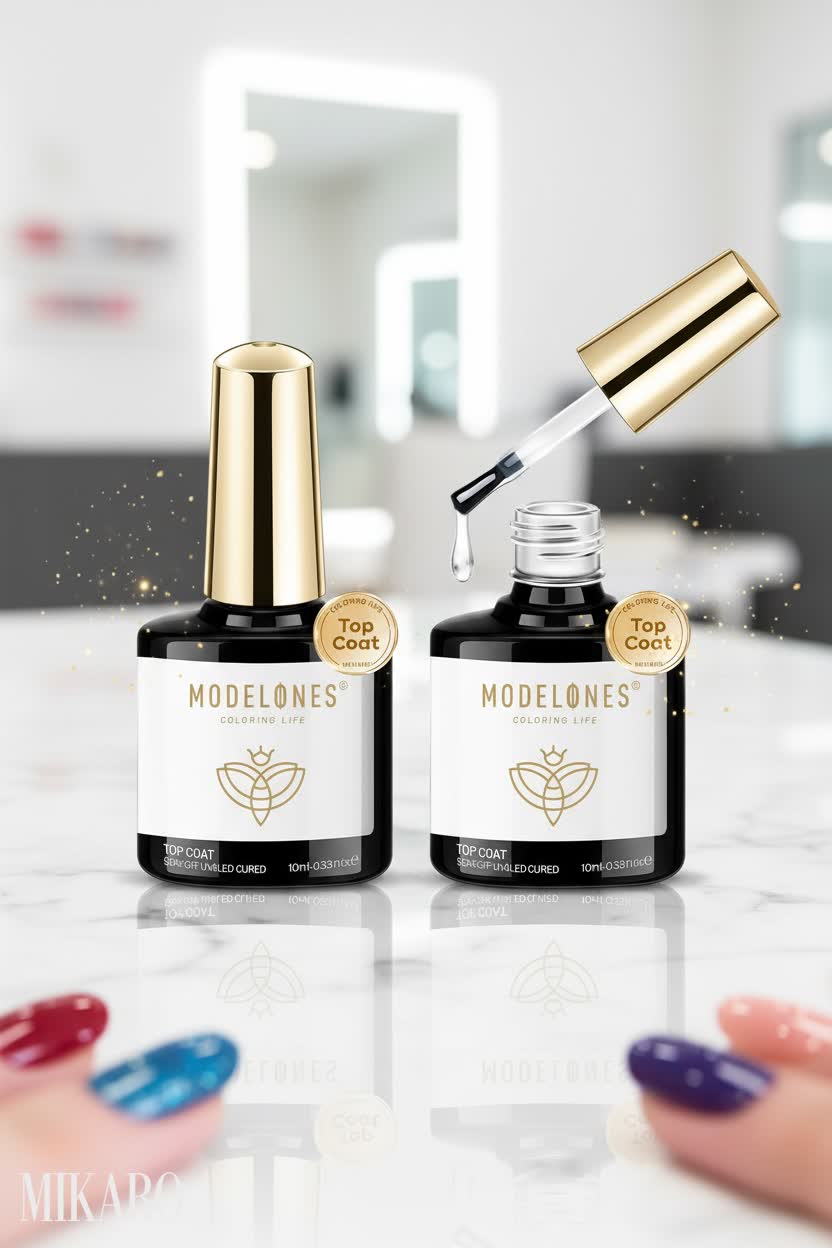 Modelones Gel Top Coat: Salon Shine, Lasting Perfection
