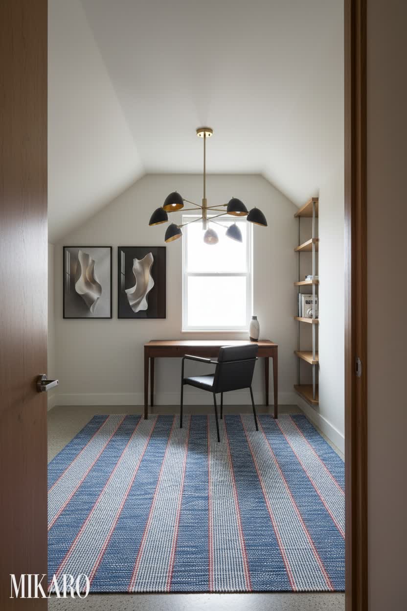 Modern Attic: Dorm Room Elegance with Designer Touches