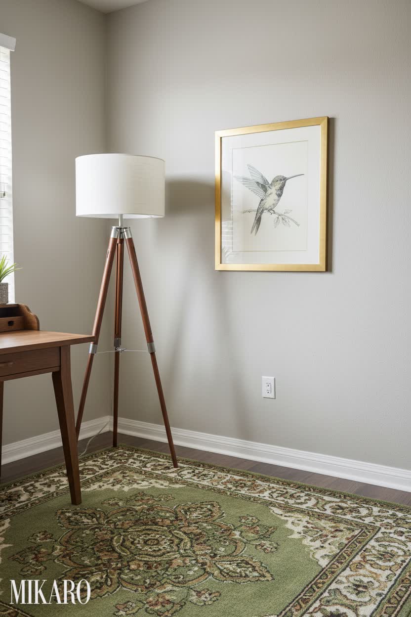 Modern Farmhouse: Cozy Craft Corner in a Rental Apartment