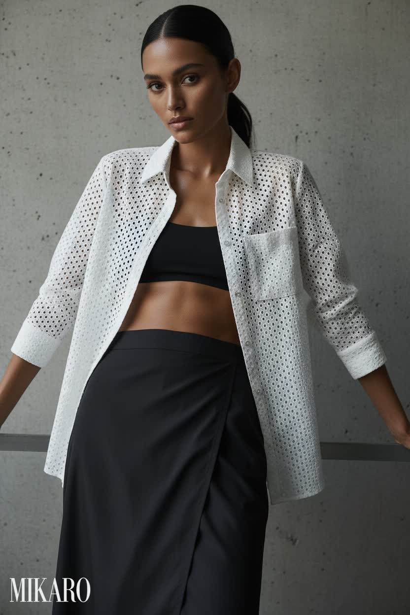 Monochrome Beach-to-City Ensemble