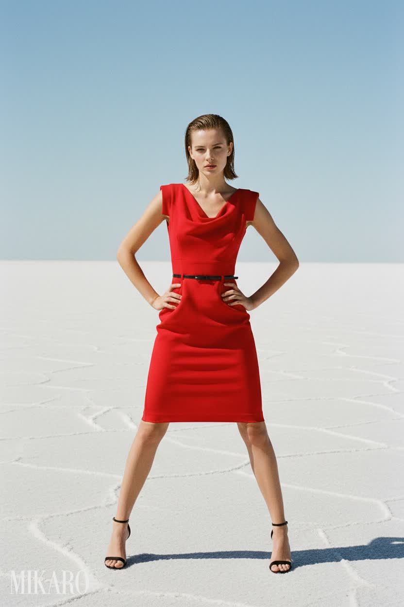 Red Power Stance Dress