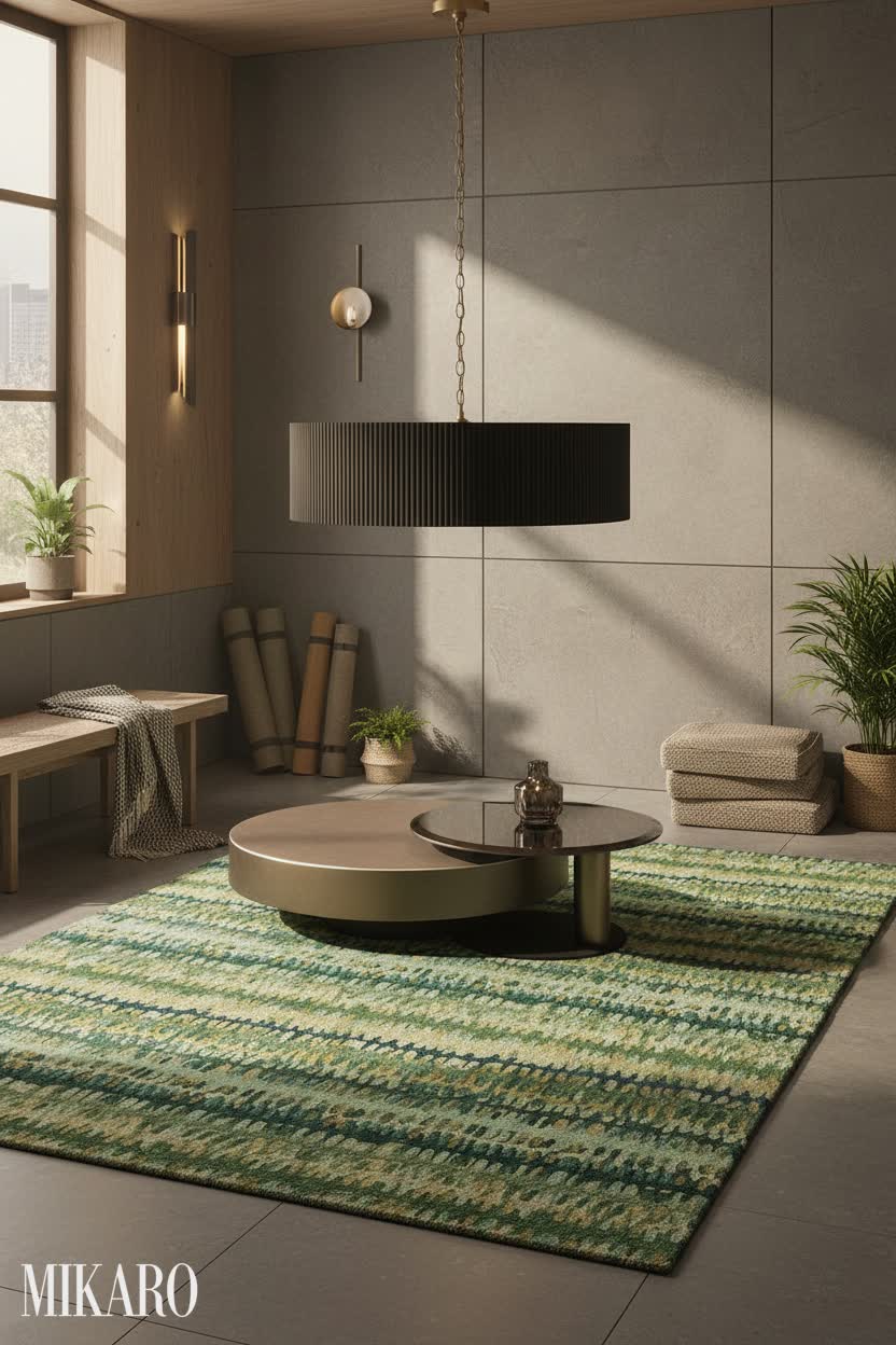 Retro Yoga Space: Mid-Century Modern Meets Zen Retreat