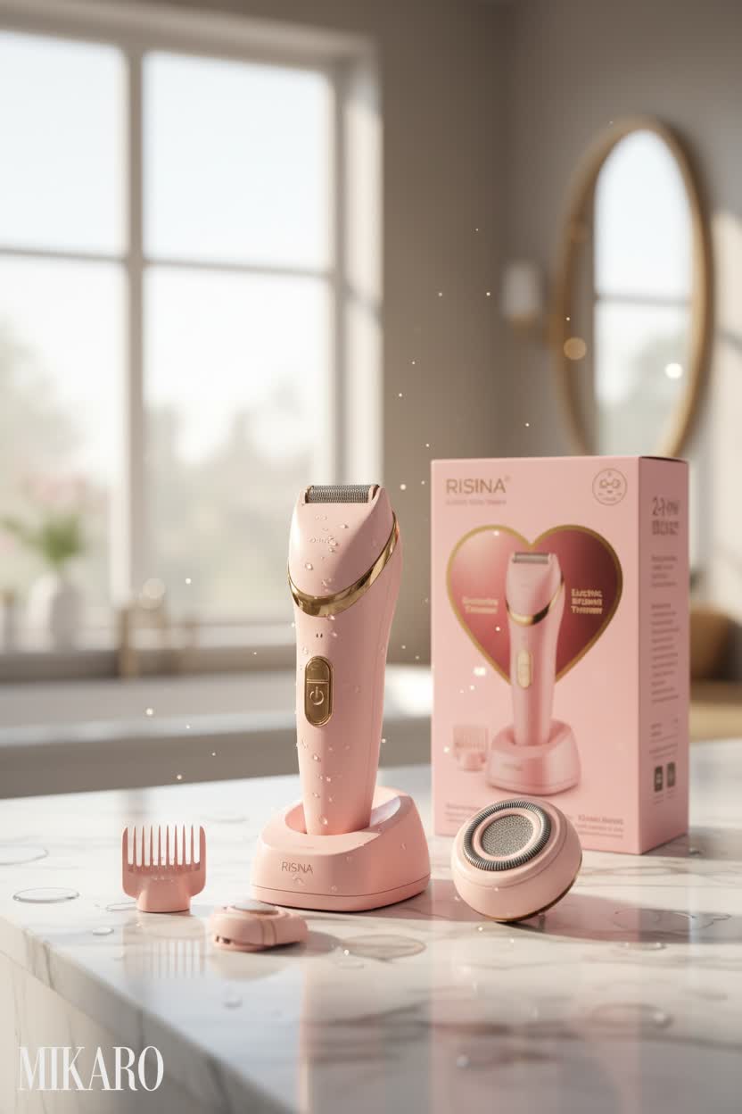 Risina Electric Razor: Your Gentle, Waterproof Solution for Smooth Skin