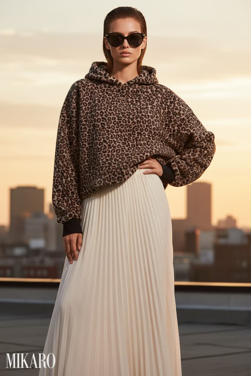 Rooftop Sunset Fashion