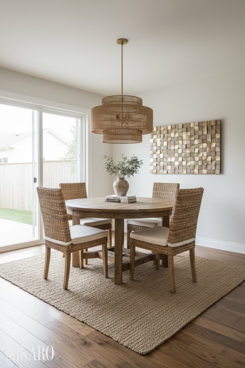 Rustic: Bright & Airy Breakfast Nook in a Suburban Home