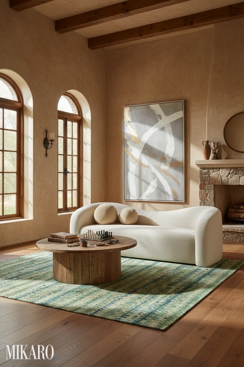 Rustic Charm: Cozy Game Room with Modern Touches