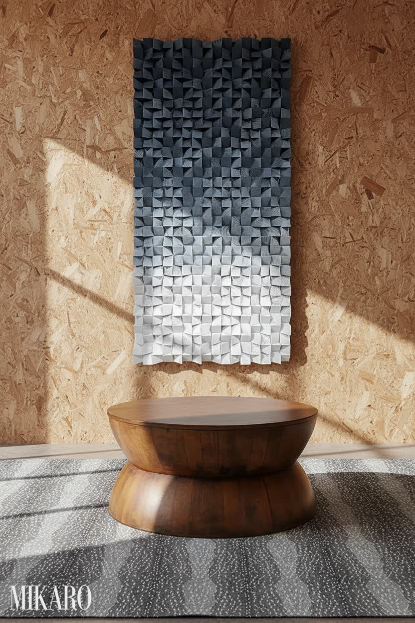 Rustic Serenity: A Yoga Space Infused with Natural Warmth