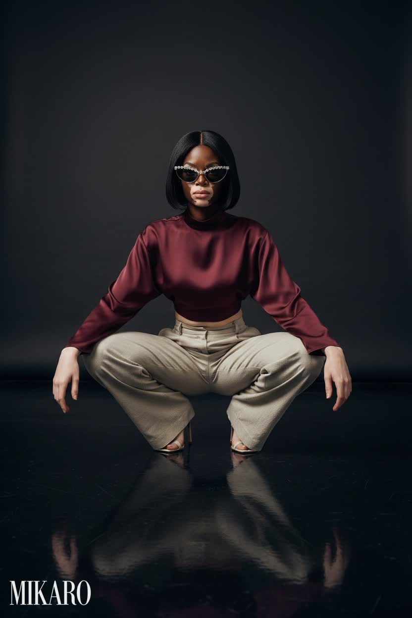 Satin & Sparkle: A High-Fashion Statement