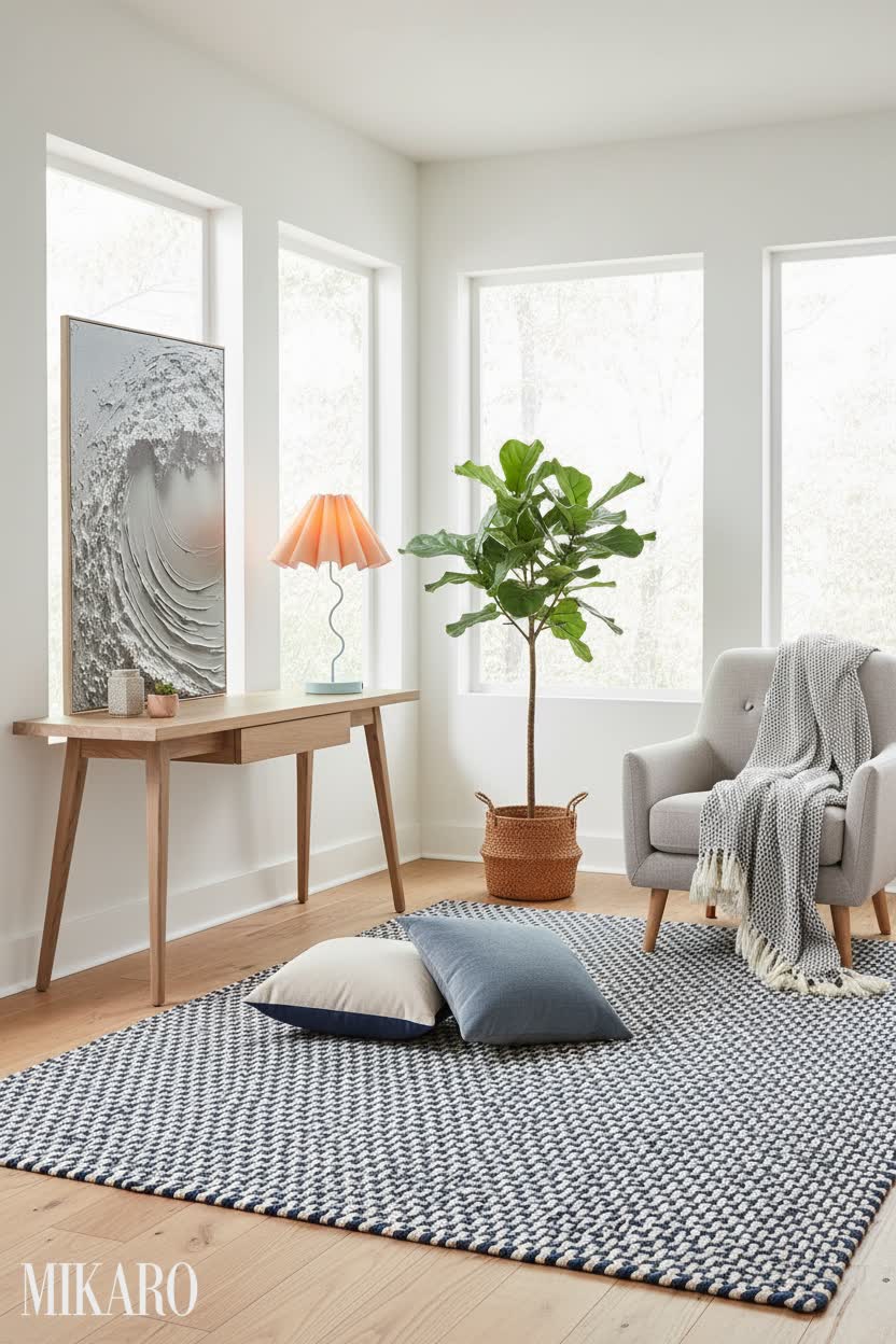 Scandinavian: Coastal Textures for a Serene Reading Nook