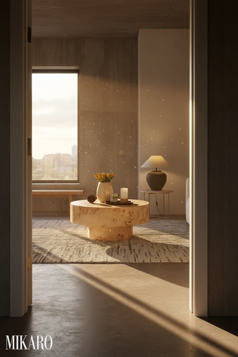 Scandinavian Serenity: Golden Hour Hallway Retreat