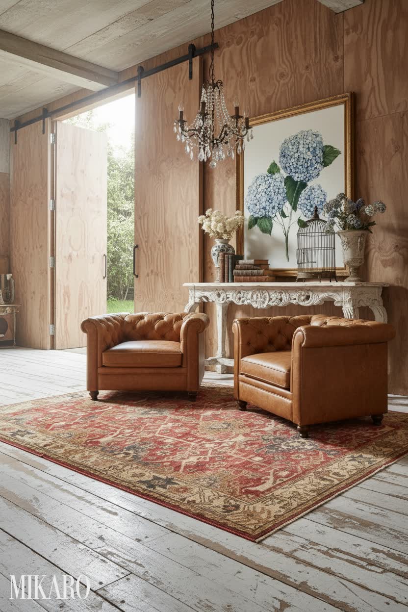 Shabby Chic: A Rustic-Elegant Atelier with Vintage Flair