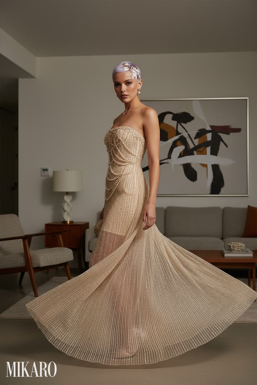 Sparkle and Flow: A Modern Bridal Fantasy