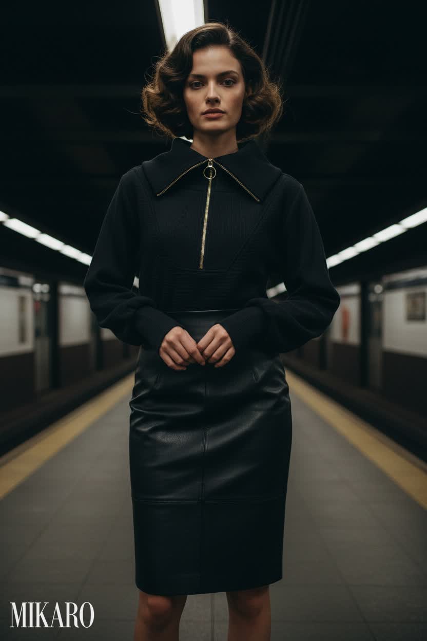 Subway Station Chic: Baroque Bob Meets Urban Edge