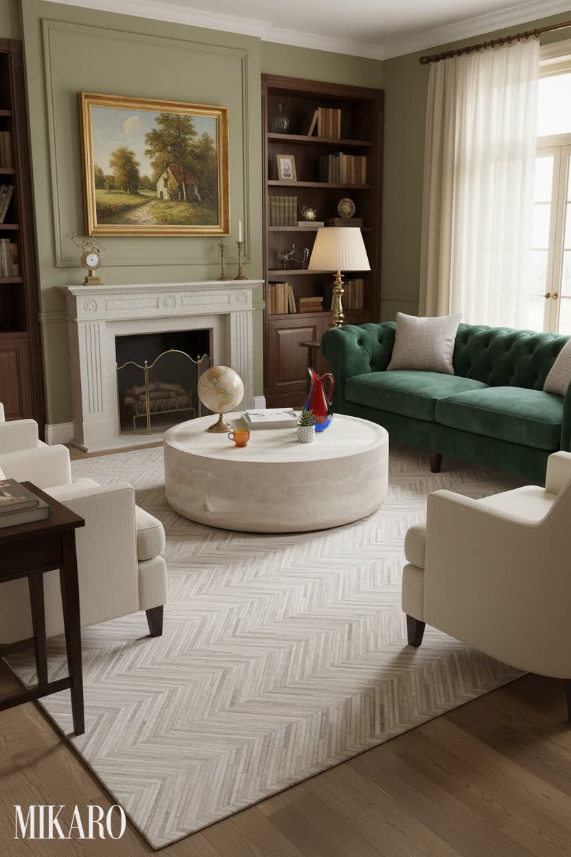 Traditional Living Room: Artistic Coffee Table Accent