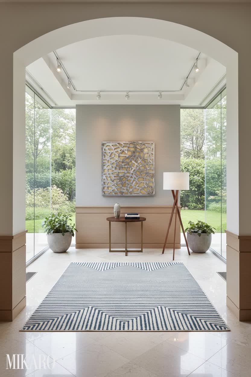 Transitional: Elegant Hallway Design with Modern Accents