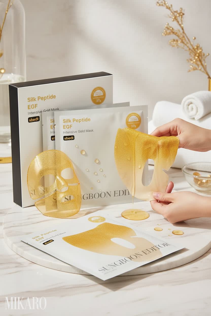 Unlock Glass Skin: The SUNGBOON EDITOR Gold Overnight Mask