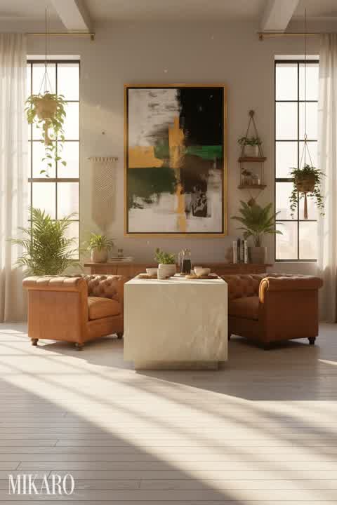 Urban Jungle: Luxurious Breakfast Bar Retreat