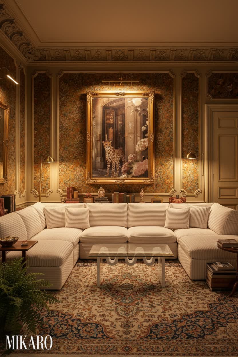 Vintage: Luxurious Conversation Pit in a Historical Setting