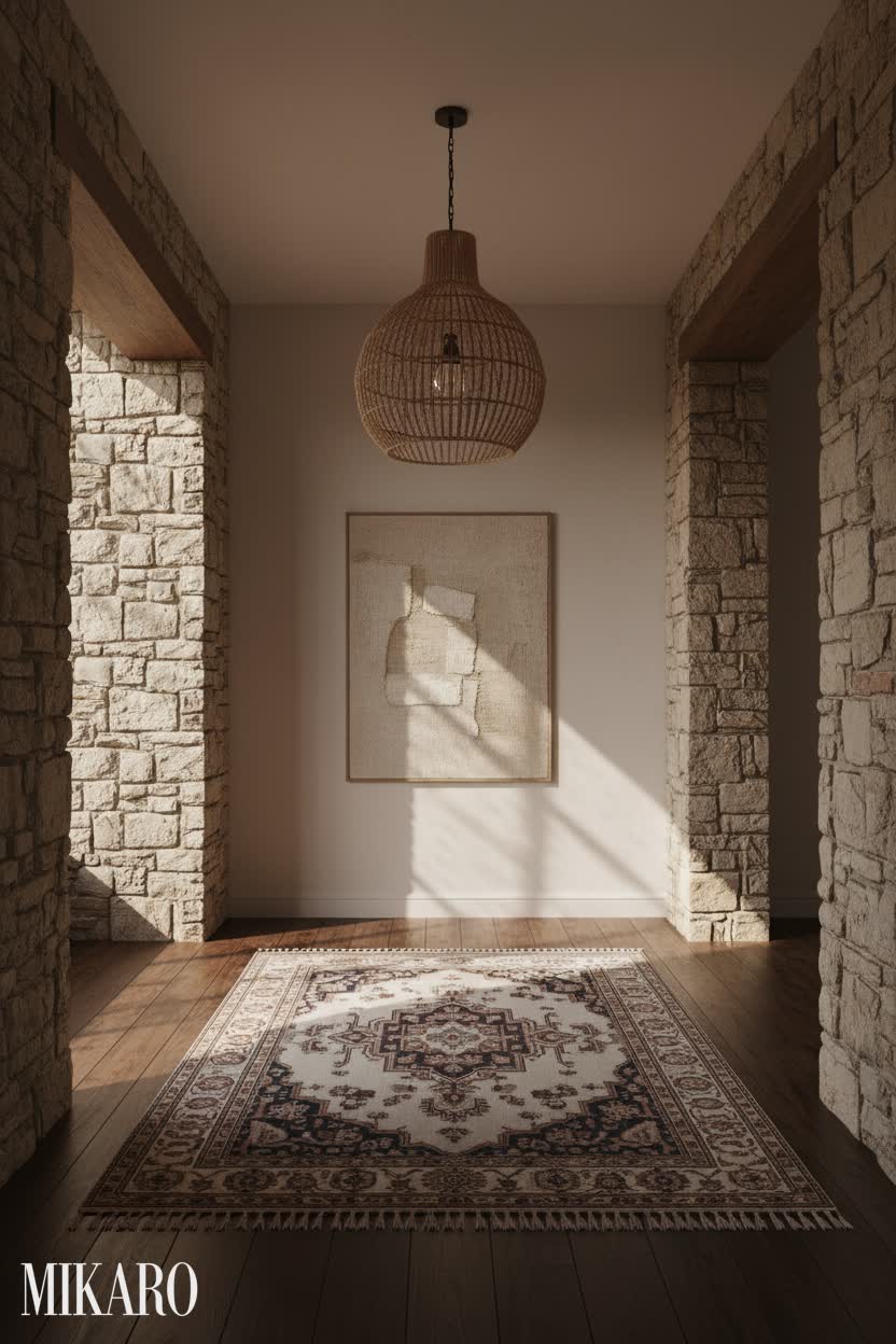 Wabi-Sabi Nursery: Serene Textures & Rustic Charm in a Rural Conversion