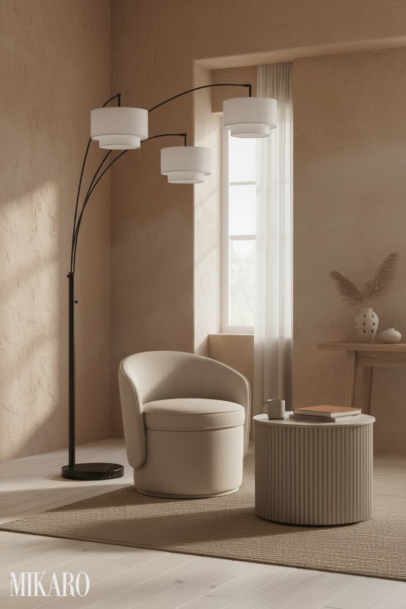 Wabi-Sabi: Serene Reading Nook with Organic Textures